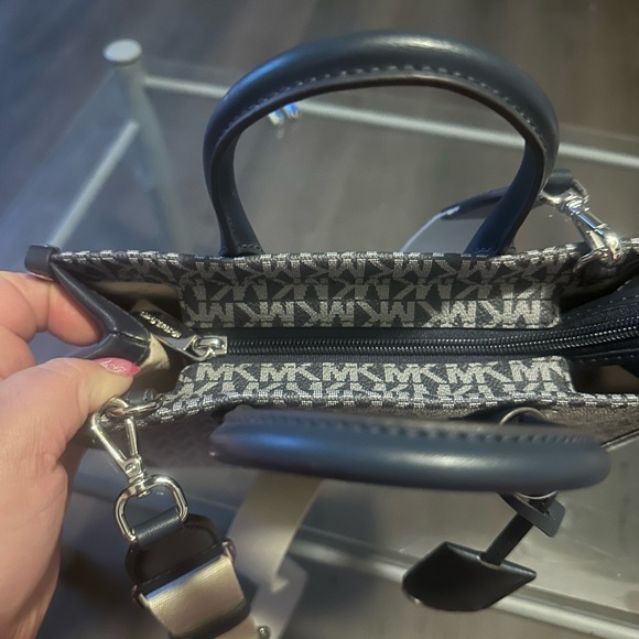 Michael Kors Black and Cream Mini Bag - Picture 4 of 8